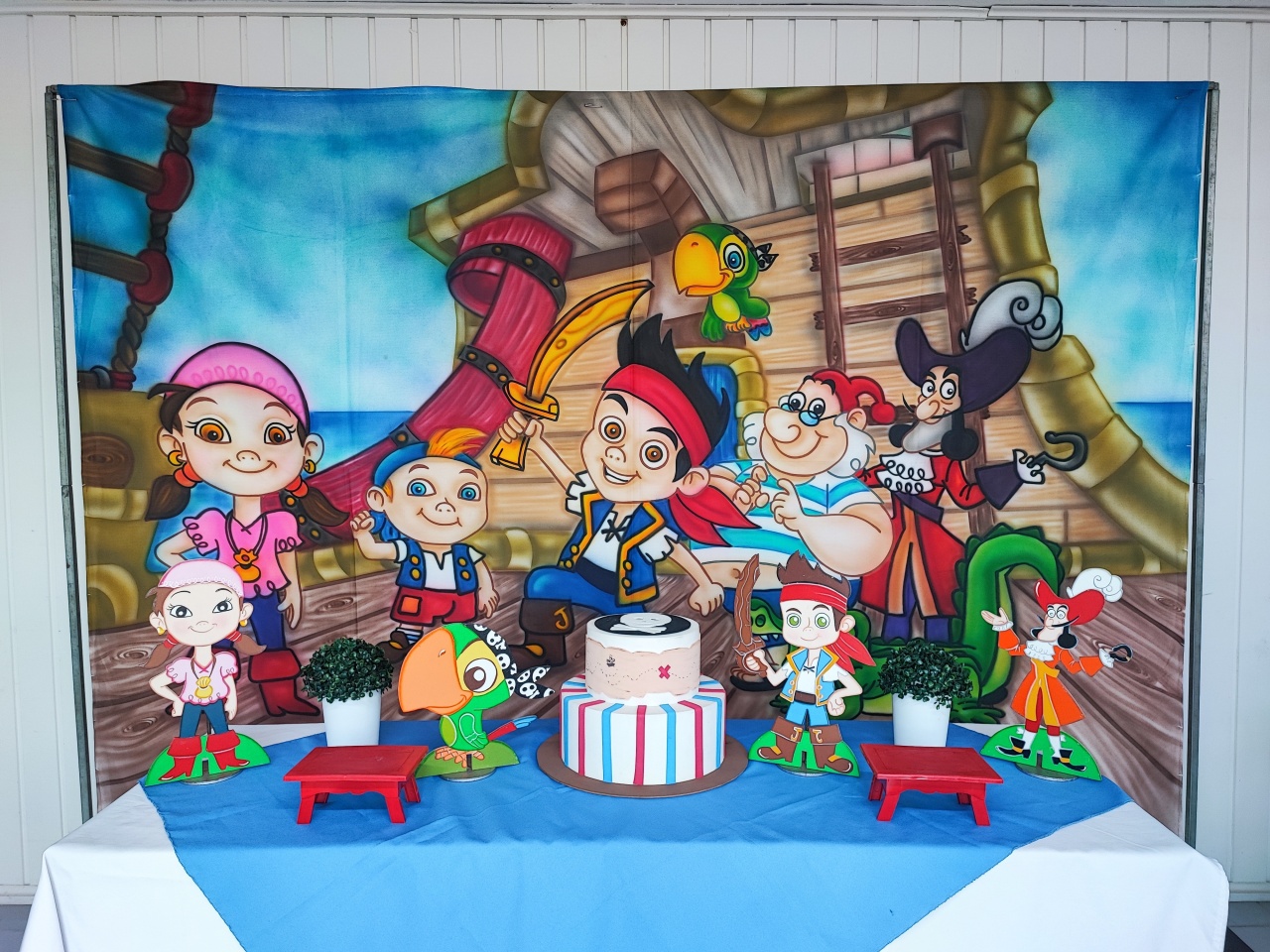 Kit Jack E Os Piratas Retangular - Elisete Festas Kit Pegue e Monte