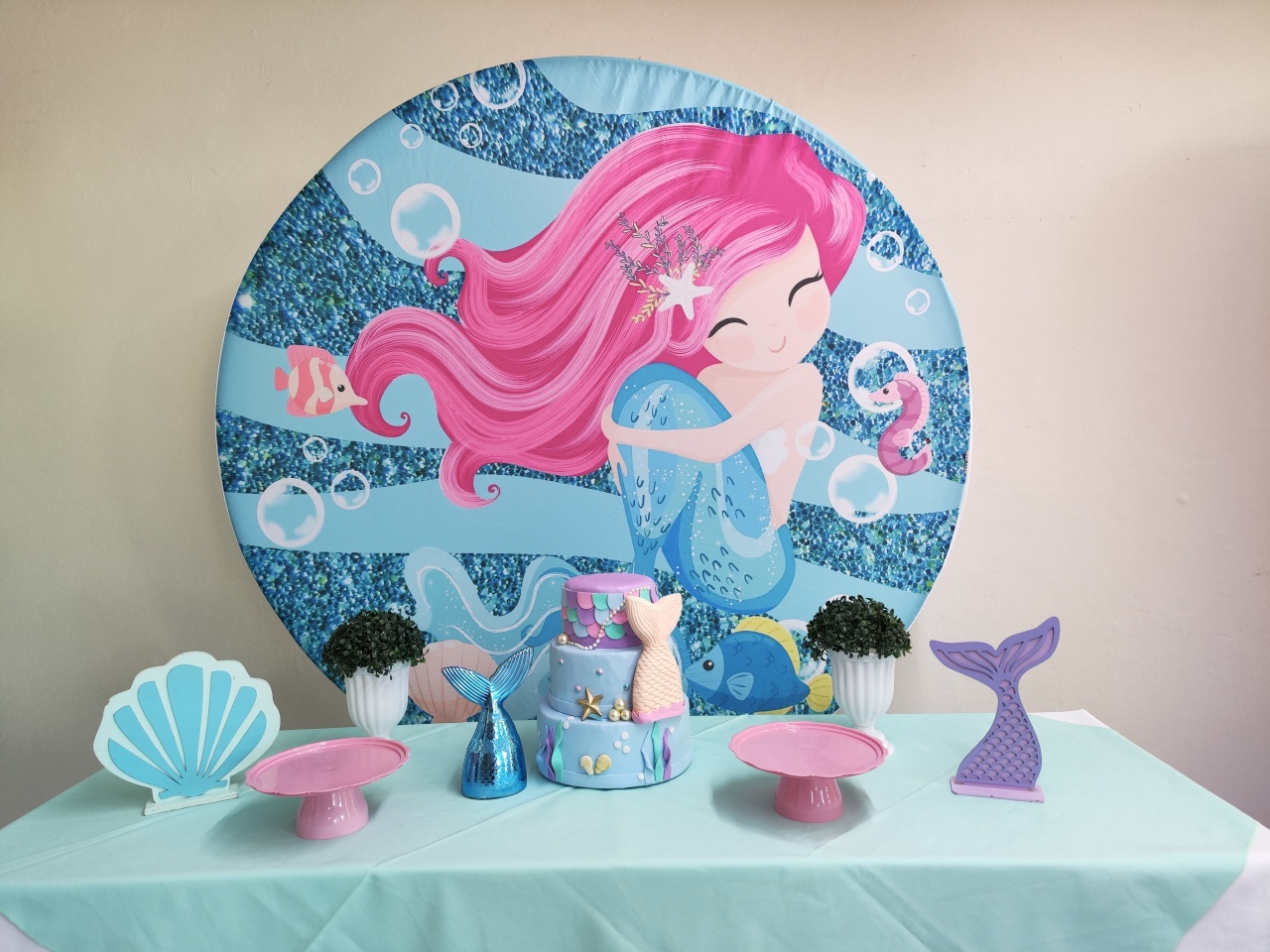 Kit Sereia  Menina Opção 1 - Elisete Festas Kit Pegue e Monte