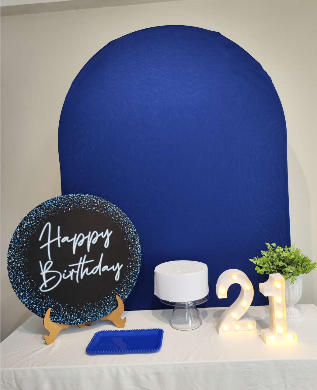 Mini Kit Happy Azul Opção 2 - Elisete Festas Kit Pegue e Monte