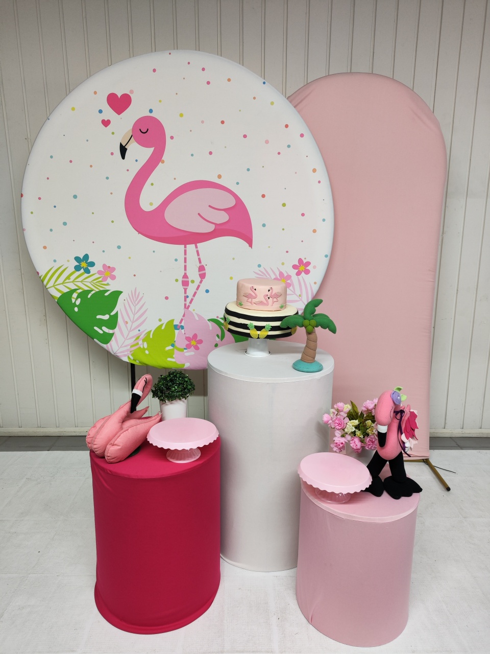 Kit Flamingo 2 Opção Plus  - Elisete Festas Kit Pegue e Monte