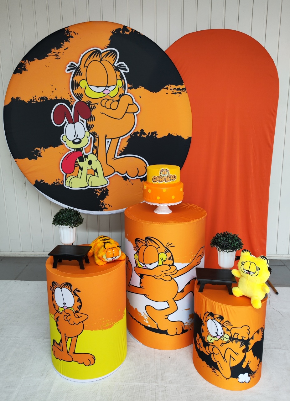 Kit Garfield Opção Plus  - Elisete Festas Kit Pegue e Monte