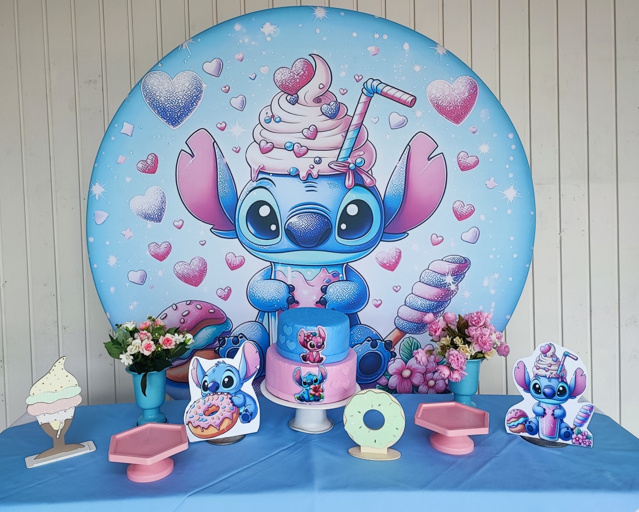 Kit Stitch Doces Opção 1 - Elisete Festas Kit Pegue e Monte