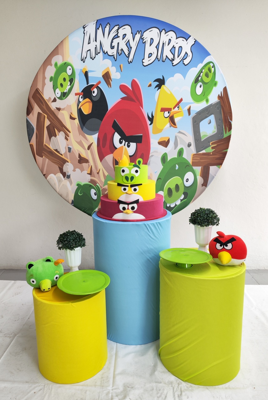 Kit Angry Birds Opção 2 - Elisete Festas Kit Pegue e Monte