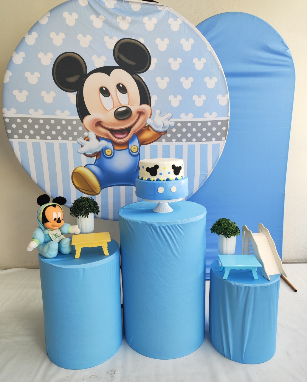 Kit Mickey Baby Opção Plus  - Elisete Festas Kit Pegue e Monte
