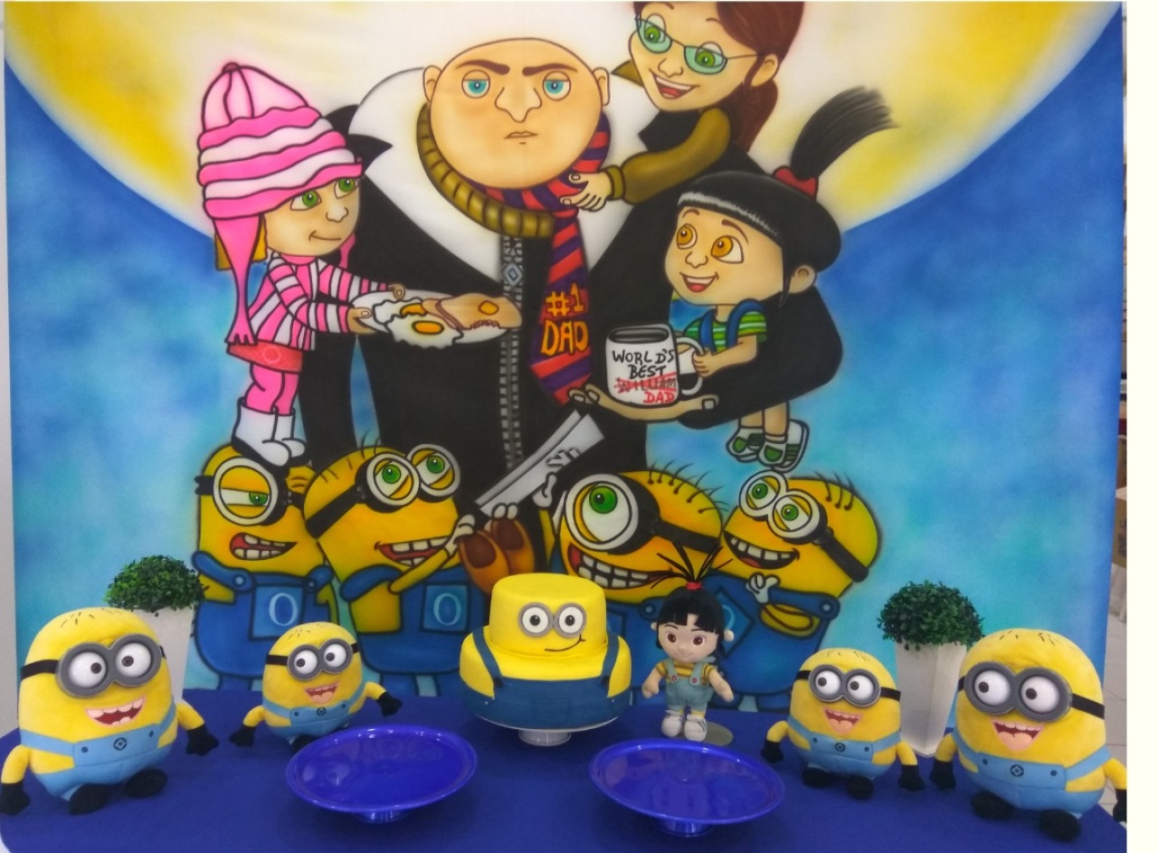 Kit Minions Retangular - Elisete Festas Kit Pegue e Monte