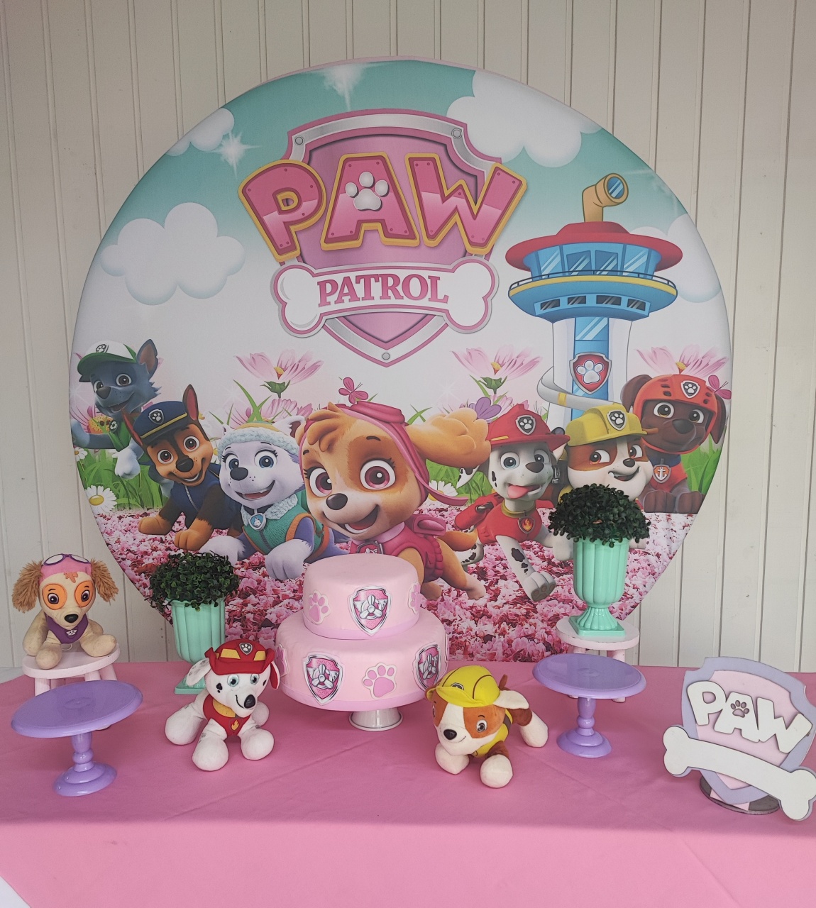 Kit Patrulha Canina Menina Opção 1 - Elisete Festas Kit Pegue e Monte