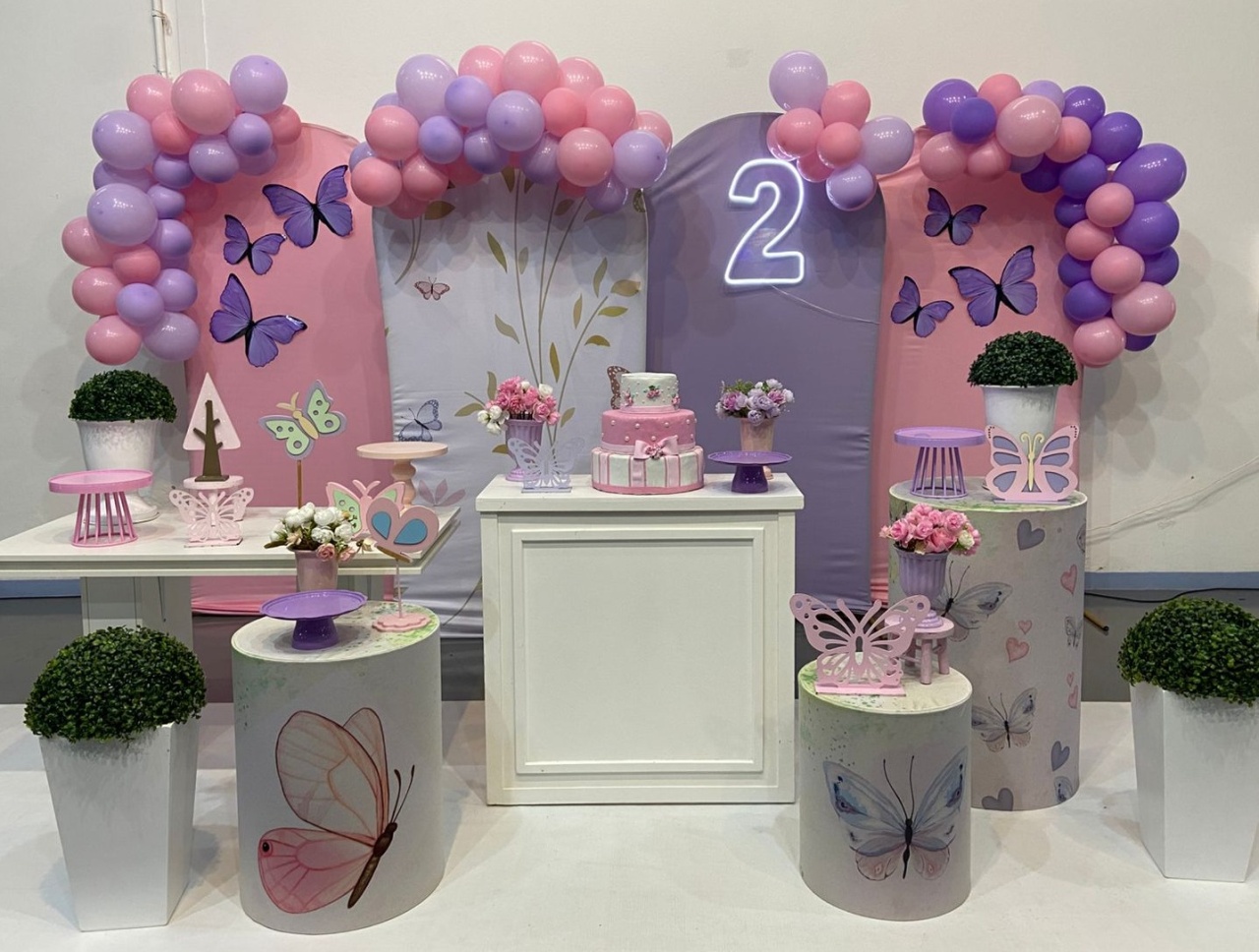 Montagem Lilás E Rosa  - Elisete Festas Kit Pegue e Monte