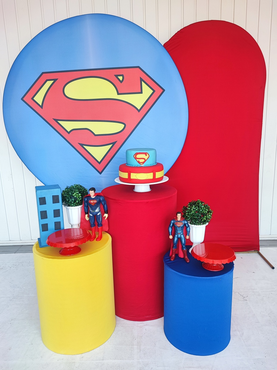 Kit Super Homem  Opção Plus  - Elisete Festas Kit Pegue e Monte