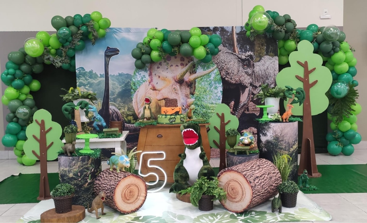 Montagem Jurrasic  Word  - Elisete Festas Kit Pegue e Monte