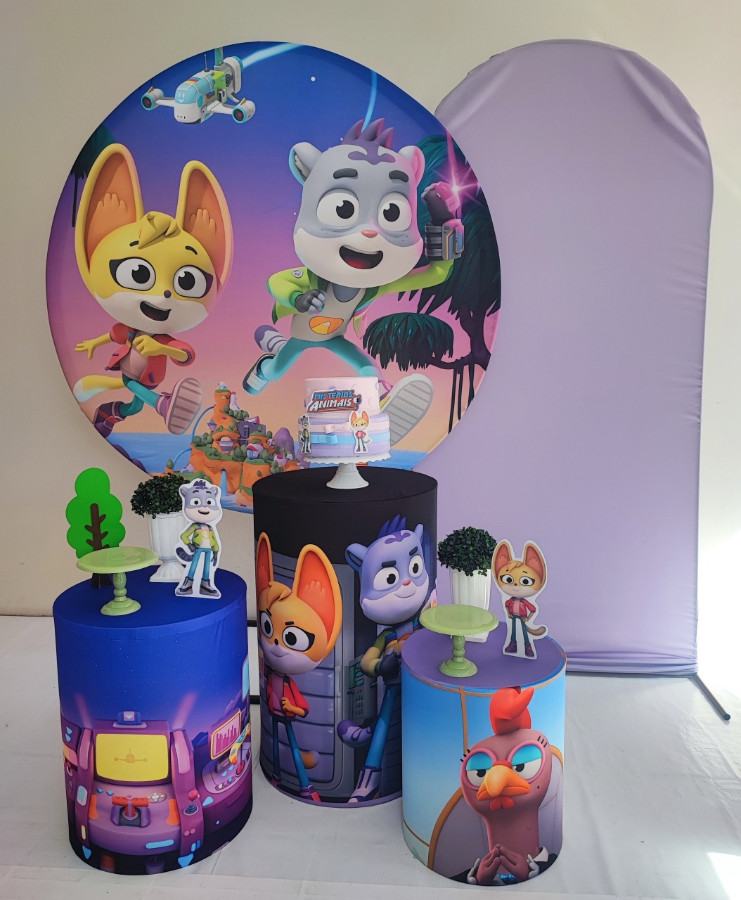 Kit Mistério dos Animais Opção Plus  - Elisete Festas Kit Pegue e Monte
