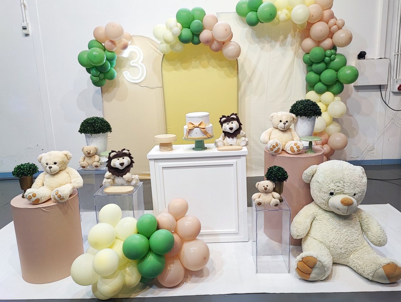 Montagem Urso E Leao - Elisete Festas Kit Pegue e Monte