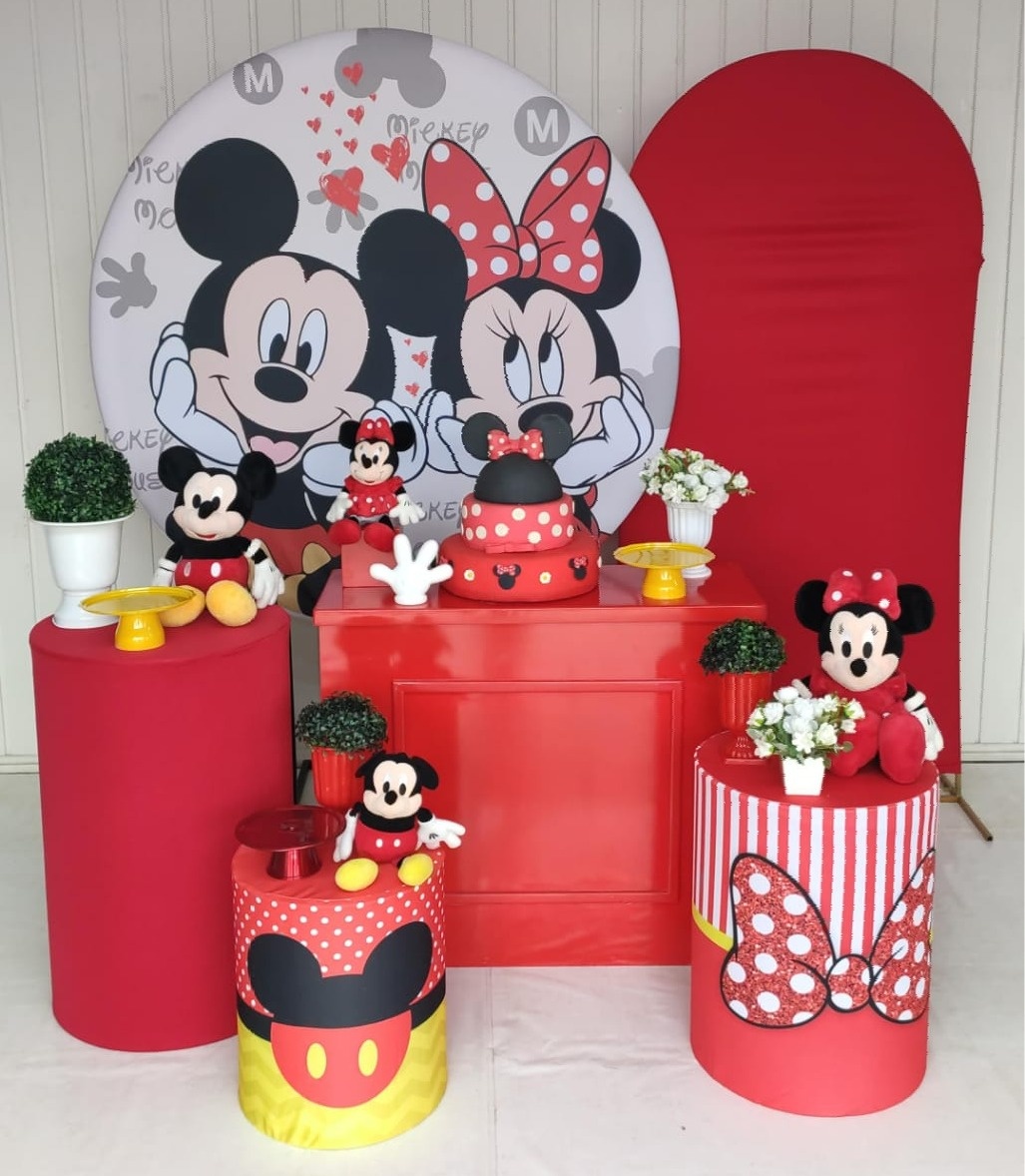 Kit Mickey E Minnie Opção Plus - Elisete Festas Kit Pegue e Monte