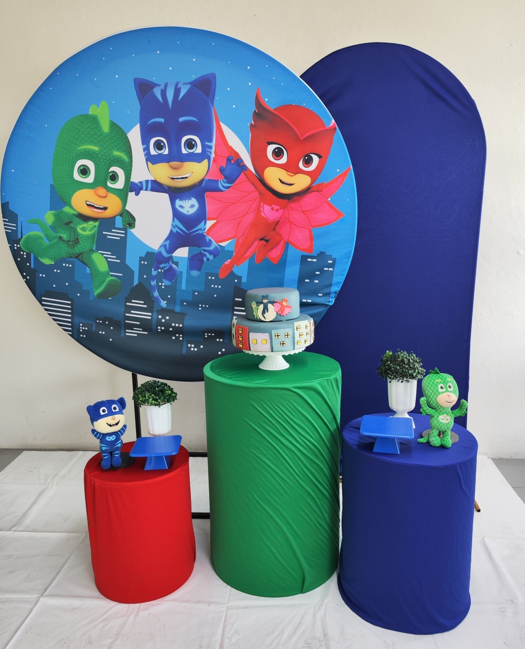 Kit Pj Marks Opção Plus  - Elisete Festas Kit Pegue e Monte