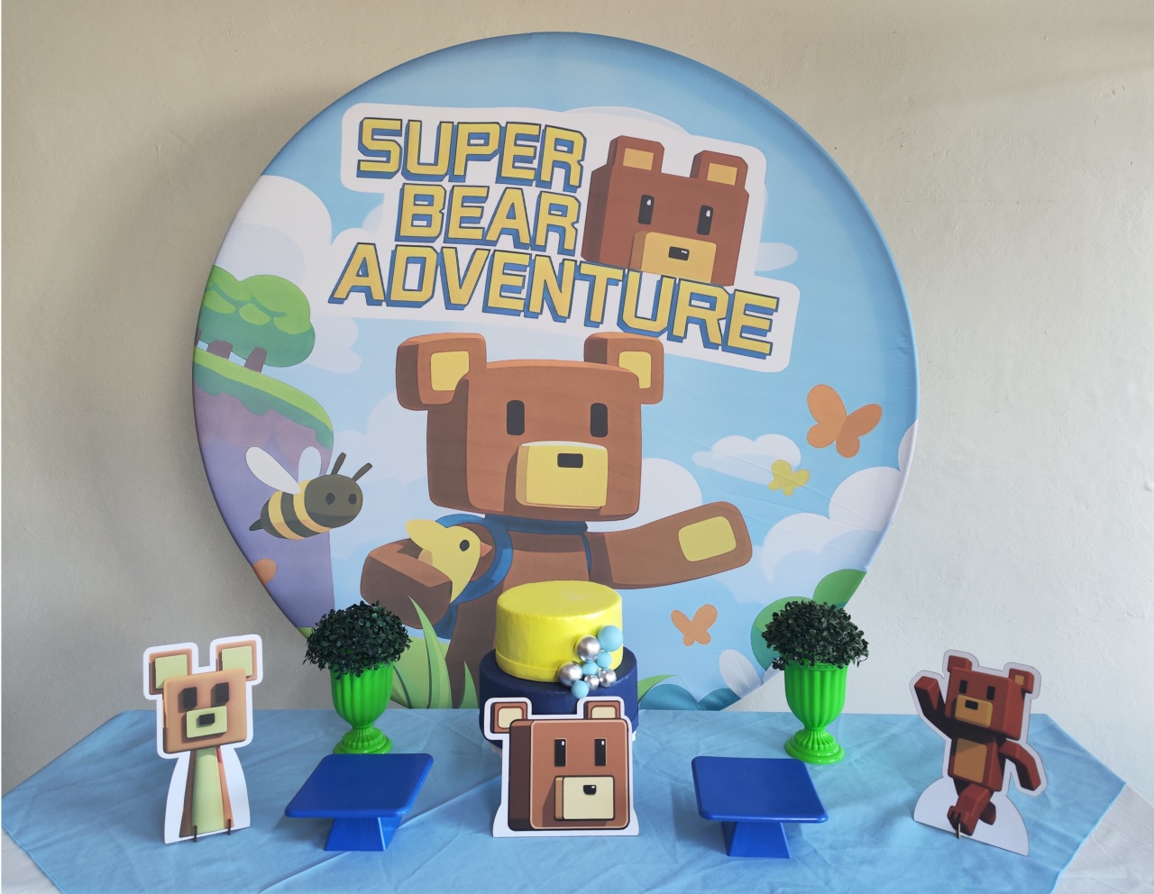 Kit Super Bear Aventure Opção 1 - Elisete Festas Kit Pegue e Monte
