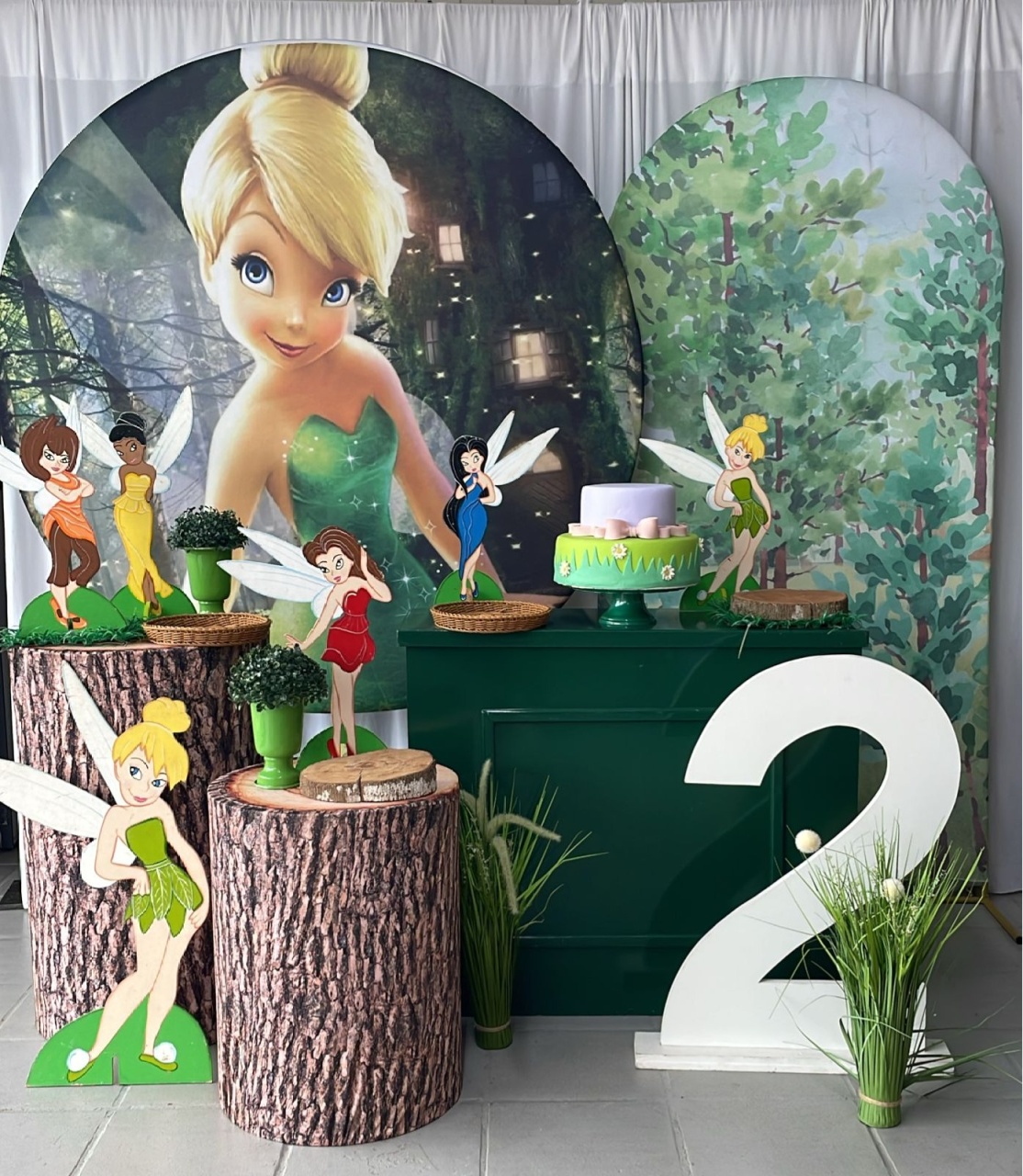 Kit Tinkerbell ( Fada Sininho) Opçao Plus - Elisete Festas Kit Pegue e Monte