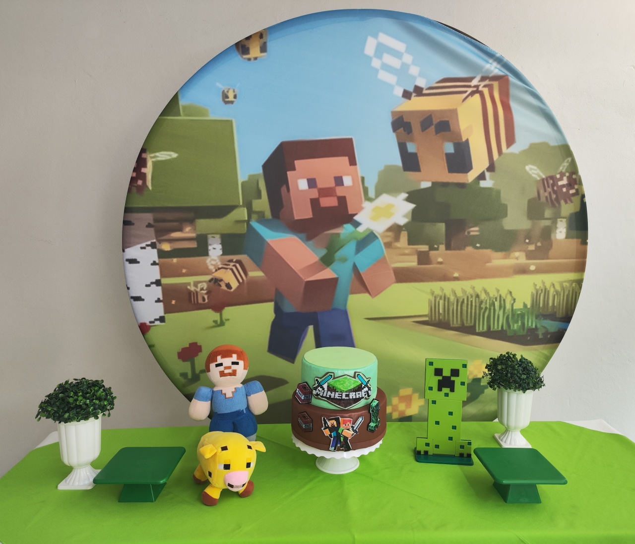 Kit Minecraft 3  Opção 1 - Elisete Festas Kit Pegue e Monte