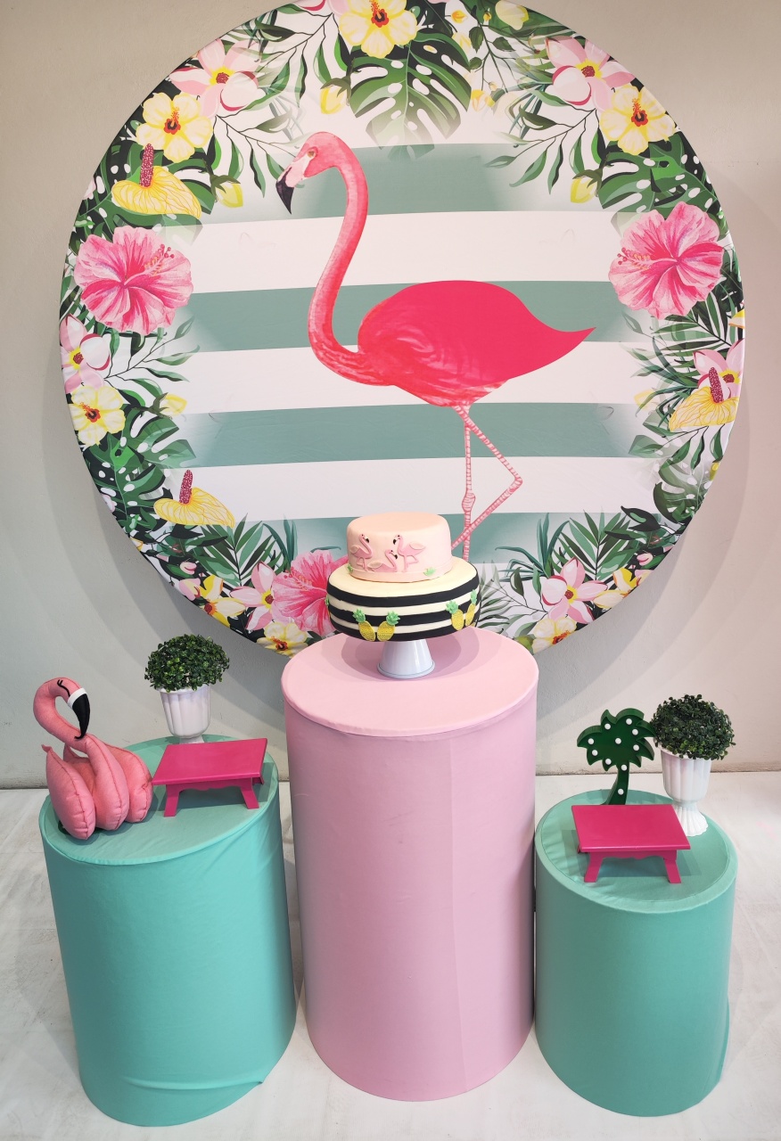 Kit Flamingo  Opçao 2 - Elisete Festas Kit Pegue e Monte