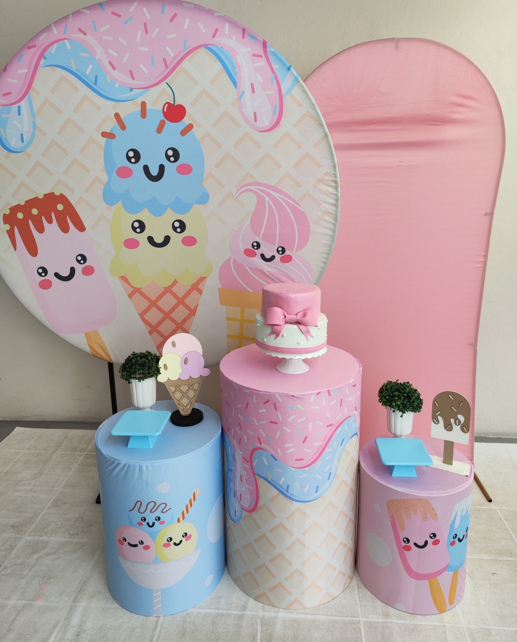 Kit Picolé / Sorvete Opção Plus  - Elisete Festas Kit Pegue e Monte