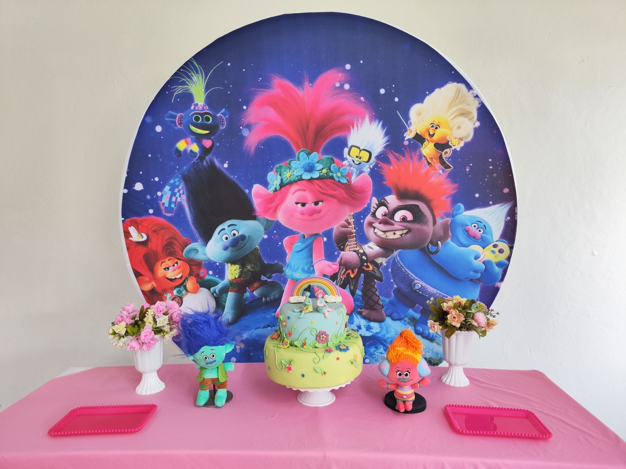 Kit Trolls Opçao 1 - Elisete Festas Kit Pegue e Monte