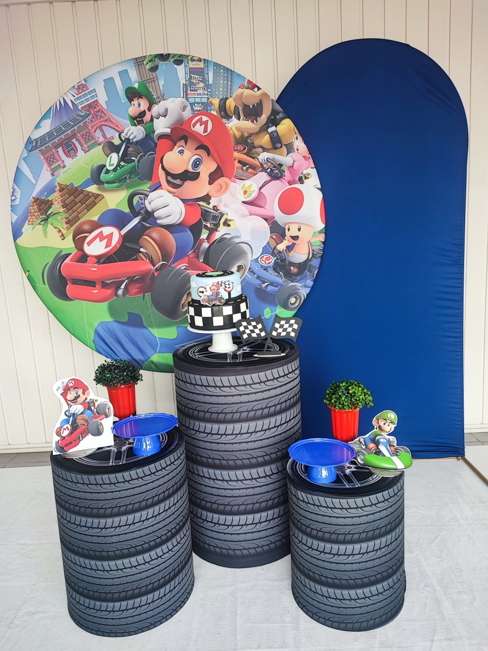 Kit Super Mario Kart Opção Plus  - Elisete Festas Kit Pegue e Monte