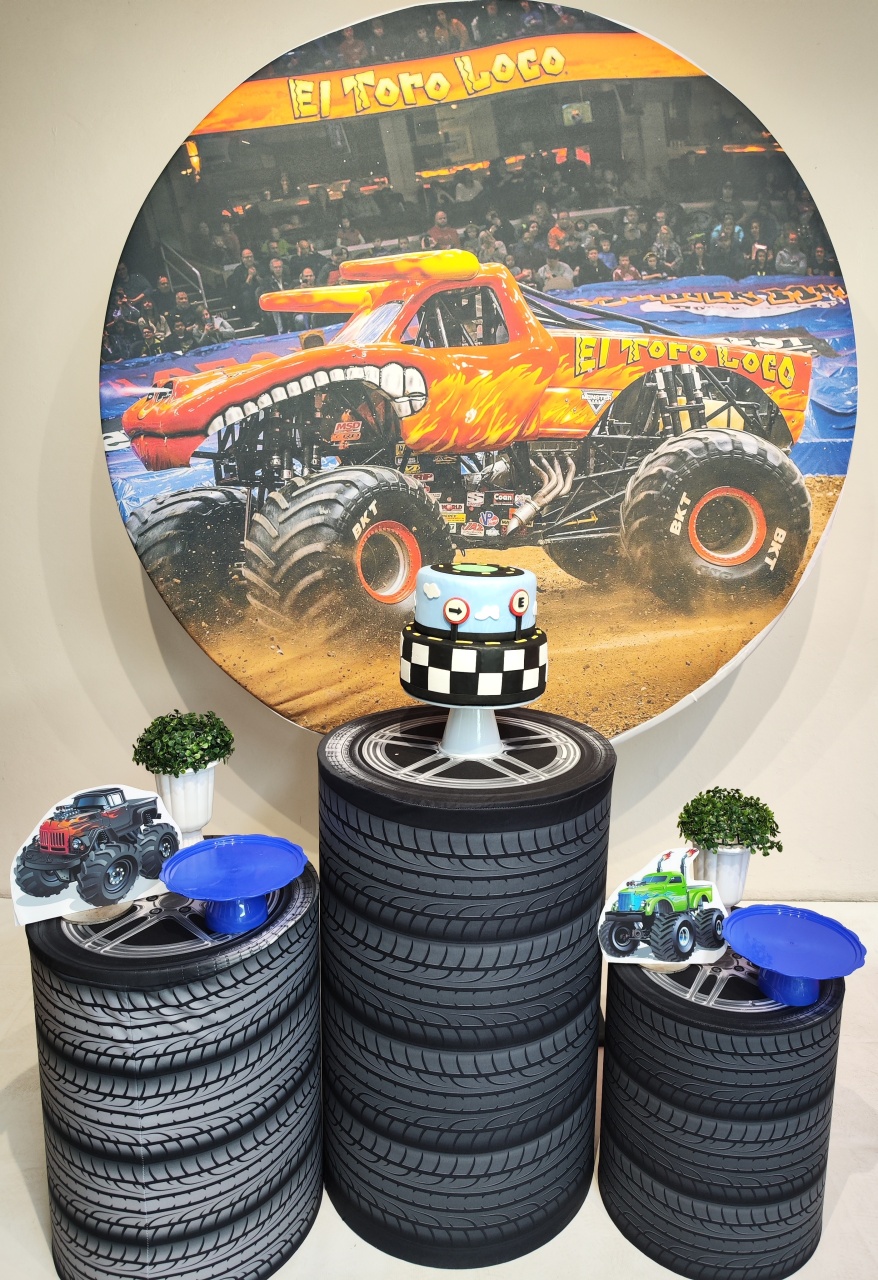 Kit Monster Truck ( Opçao 2) - Elisete Festas Kit Pegue e Monte