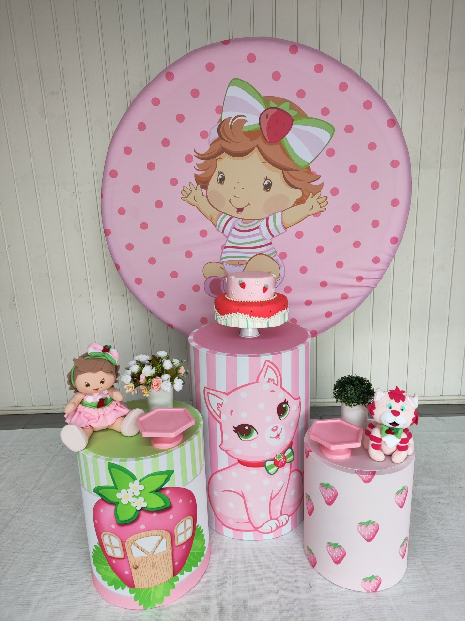 Kit Moranguinho Baby 2 Opção 2 - Elisete Festas Kit Pegue e Monte