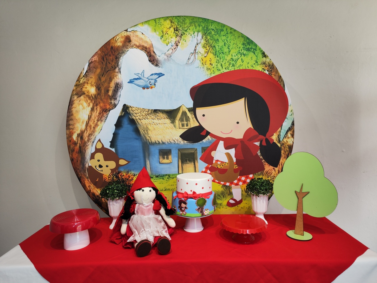 Kit Chapeuzinho Vermelho - Opção 1  - Elisete Festas Kit Pegue e Monte