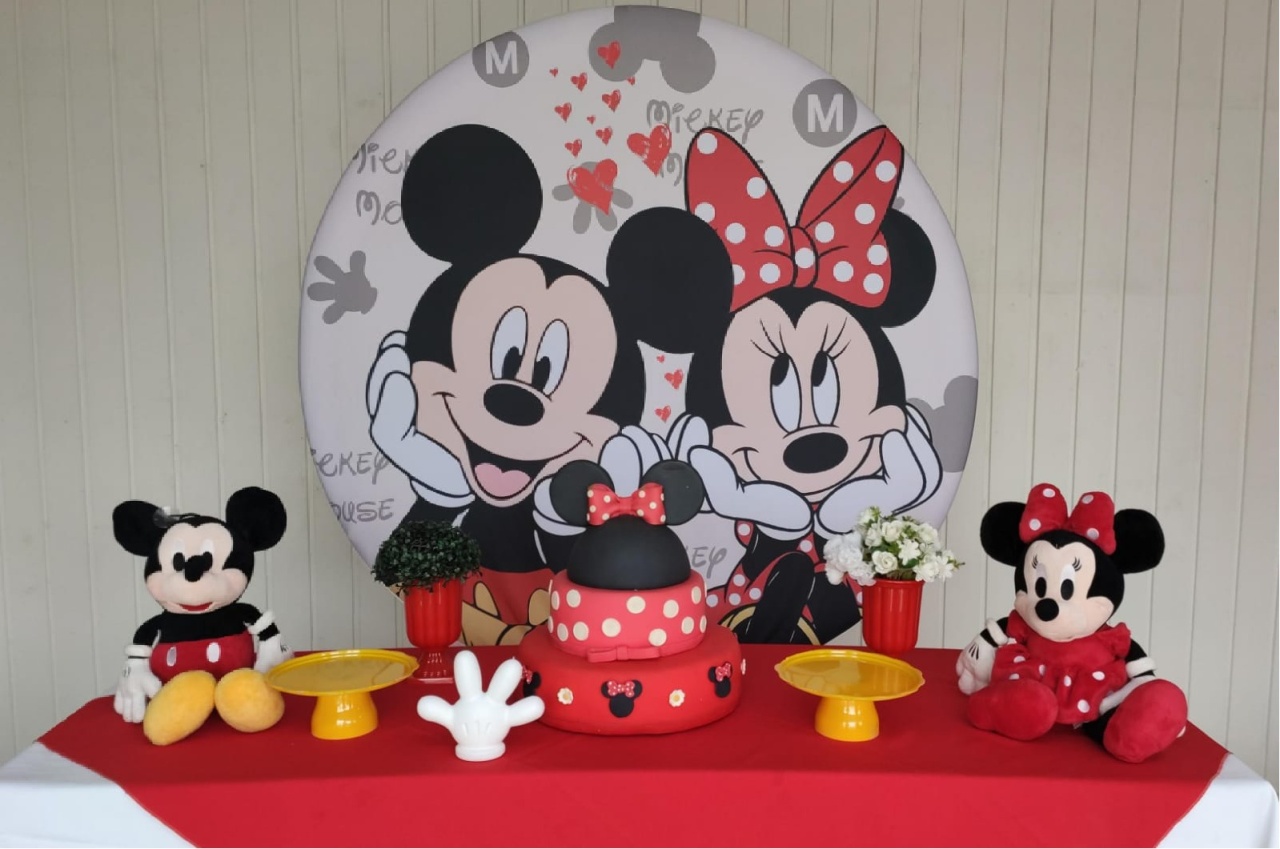 Kit Mickey  E Minnie  (Opçao 1) - Elisete Festas Kit Pegue e Monte