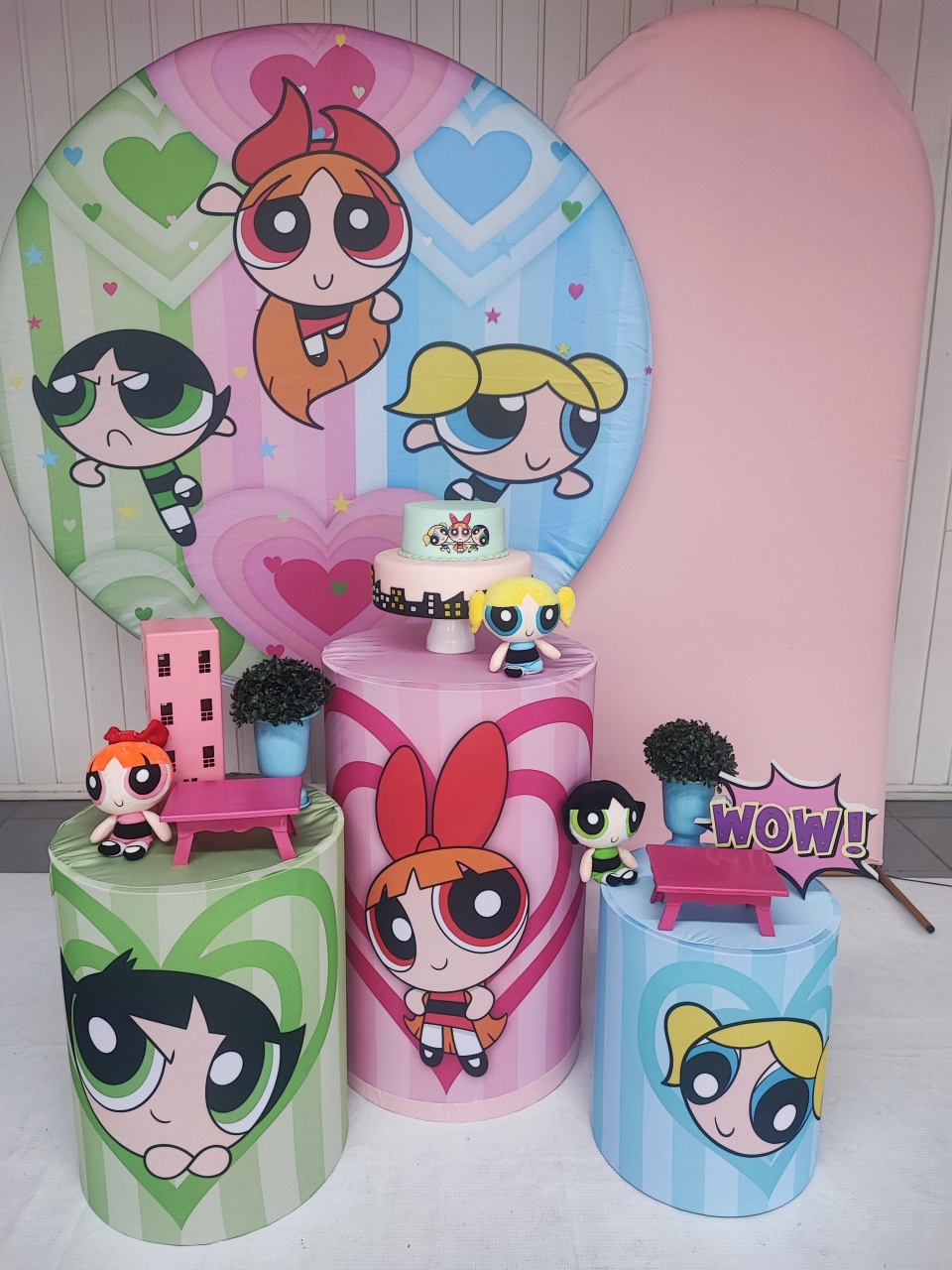 Kit Meninas Super Poderosas Opção Plus  - Elisete Festas Kit Pegue e Monte