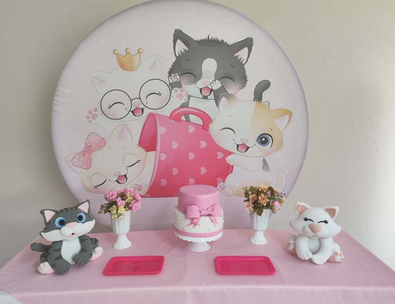 Kit Gatinho  Opçao 1 - Elisete Festas Kit Pegue e Monte