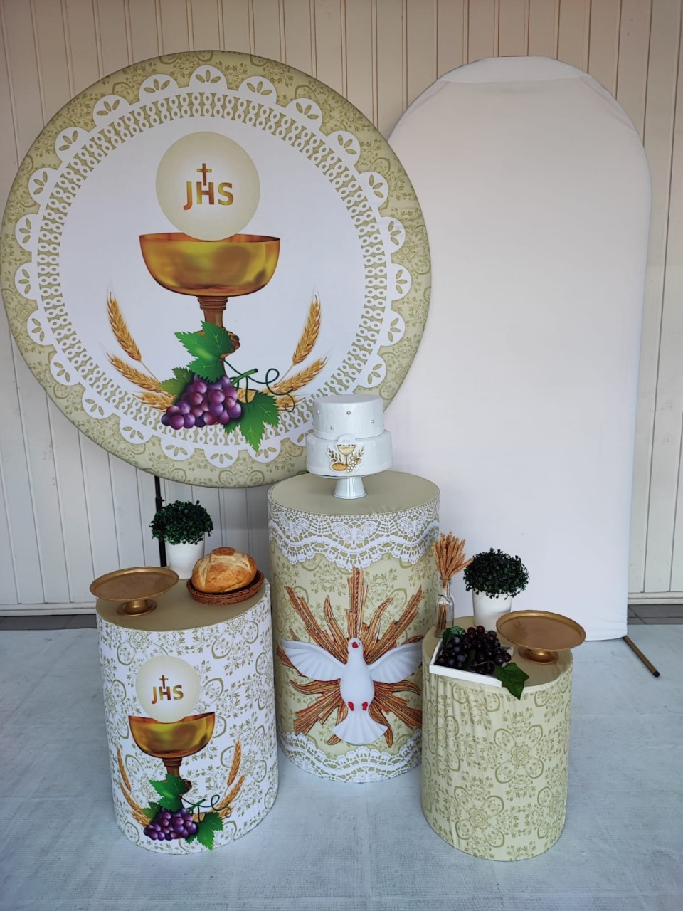 Kit Comunhão Cálice - Opção Plus  - Elisete Festas Kit Pegue e Monte