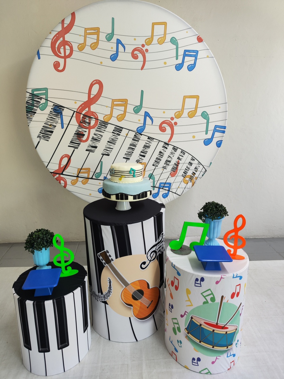 Kit Nota Musical Menino Opção 2 - Elisete Festas Kit Pegue e Monte