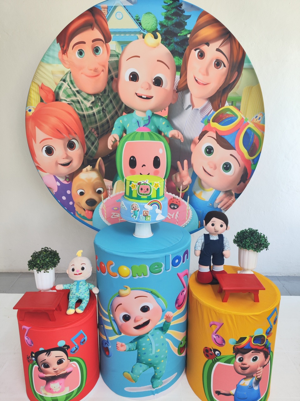 Kit Cocomelon Opção 2 - Elisete Festas Kit Pegue e Monte
