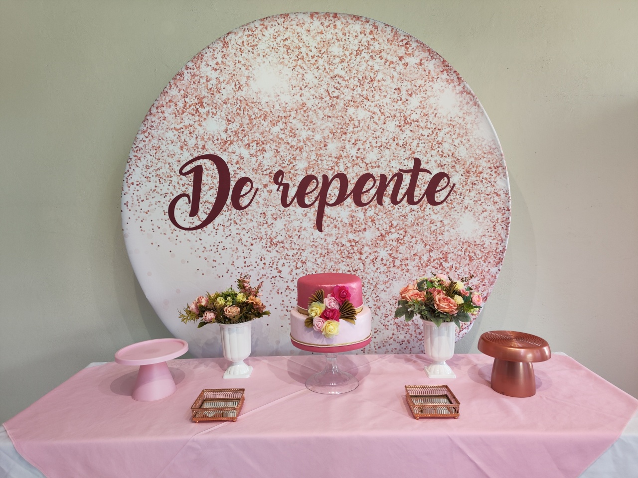Kit  Adulto de Repente Rosa - Opção 1  - Elisete Festas Kit Pegue e Monte