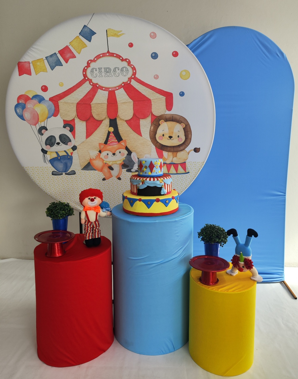 Kit Circo Vintage Opção Plus  - Elisete Festas Kit Pegue e Monte