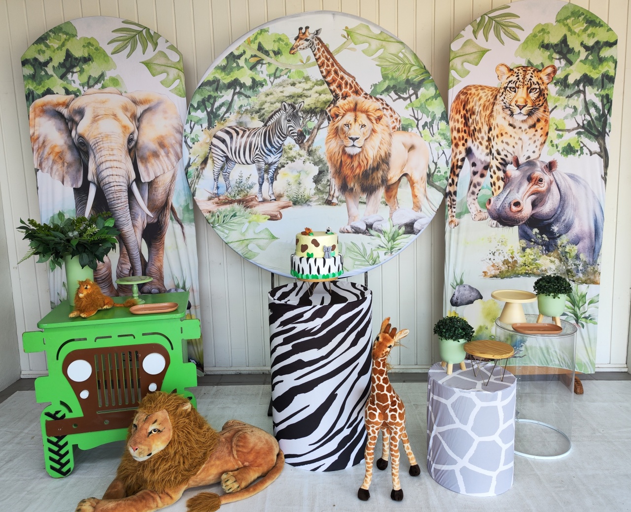 Kit Safari Realista Opção Big  - Elisete Festas Kit Pegue e Monte