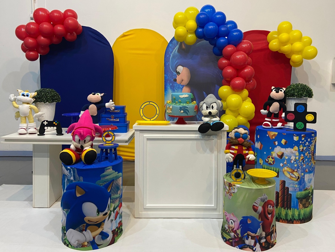 Montagem Sonic Casadinho - Elisete Festas Kit Pegue e Monte