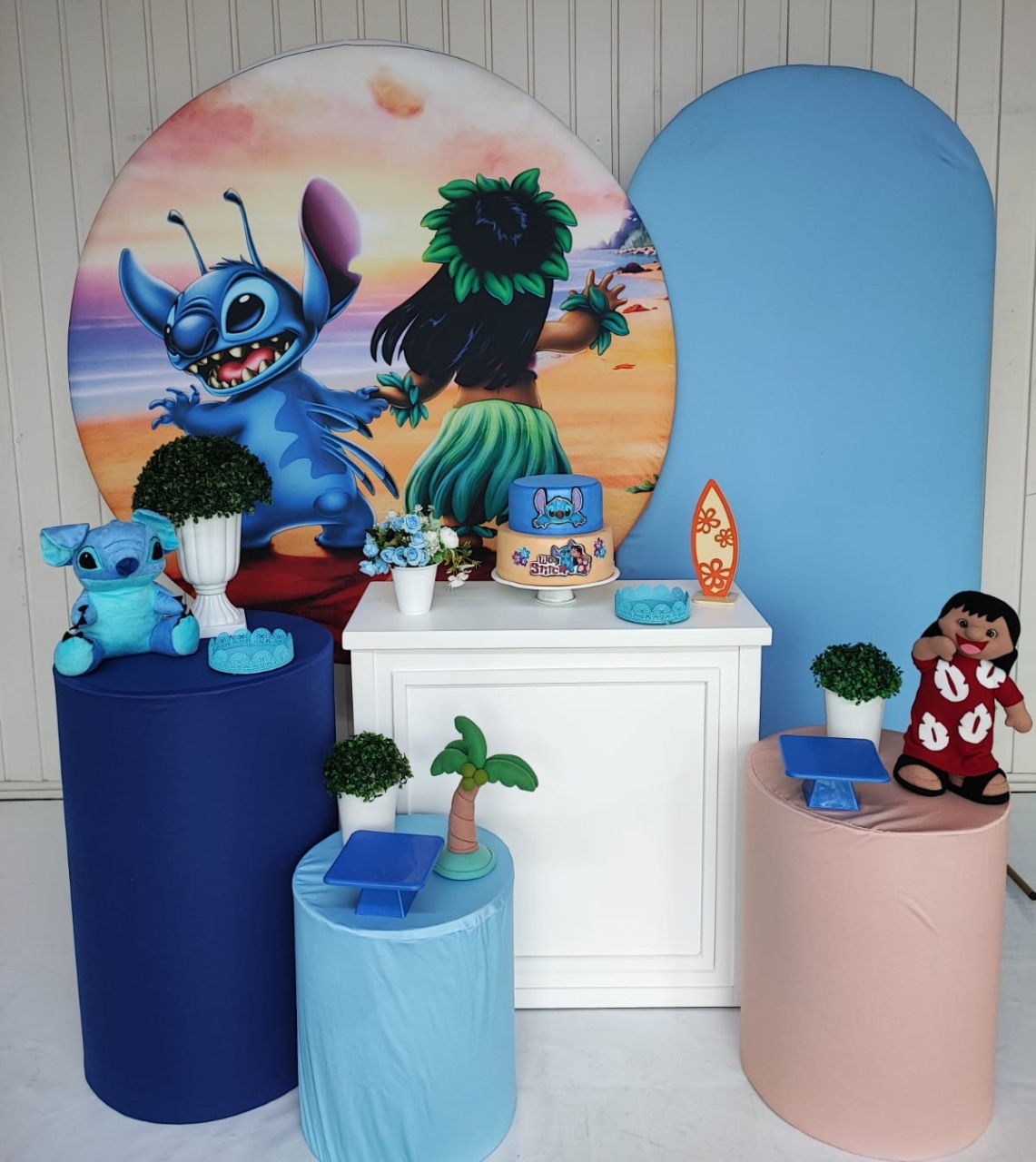 Kit Stitch E Lilo - Opção Plus  - Elisete Festas Kit Pegue e Monte