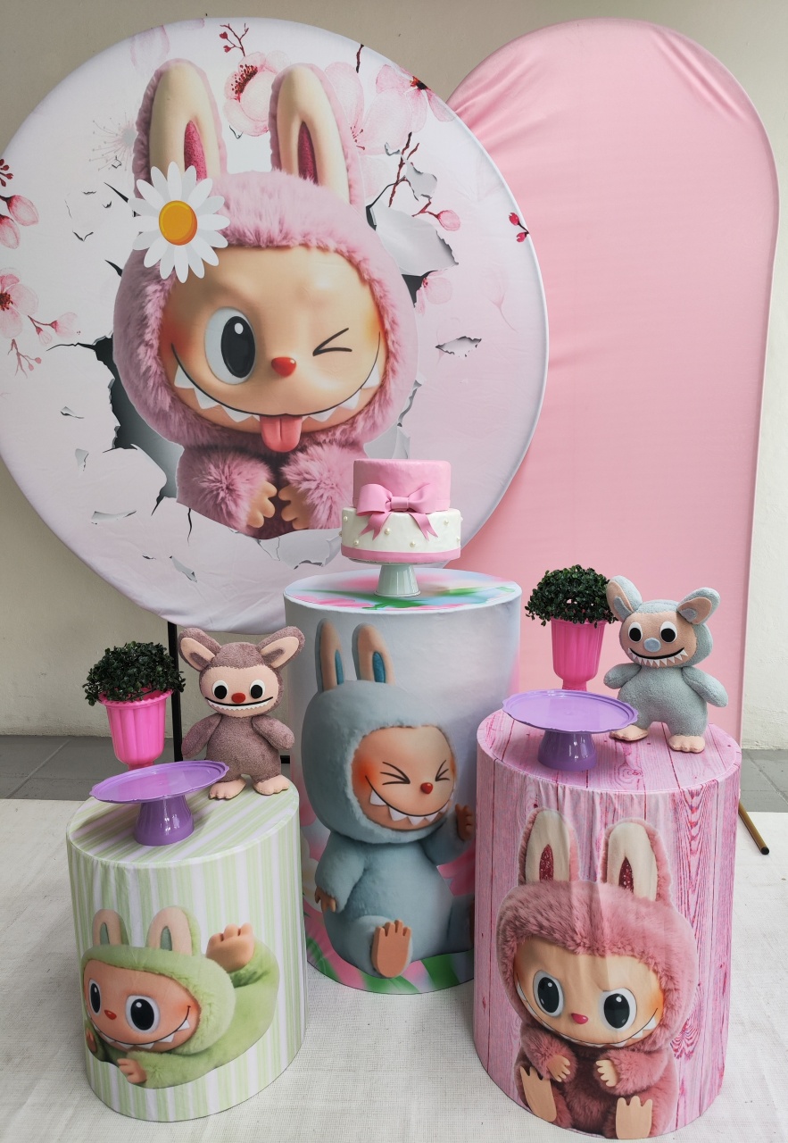 Kit Labubu Opção Plus  - Elisete Festas Kit Pegue e Monte