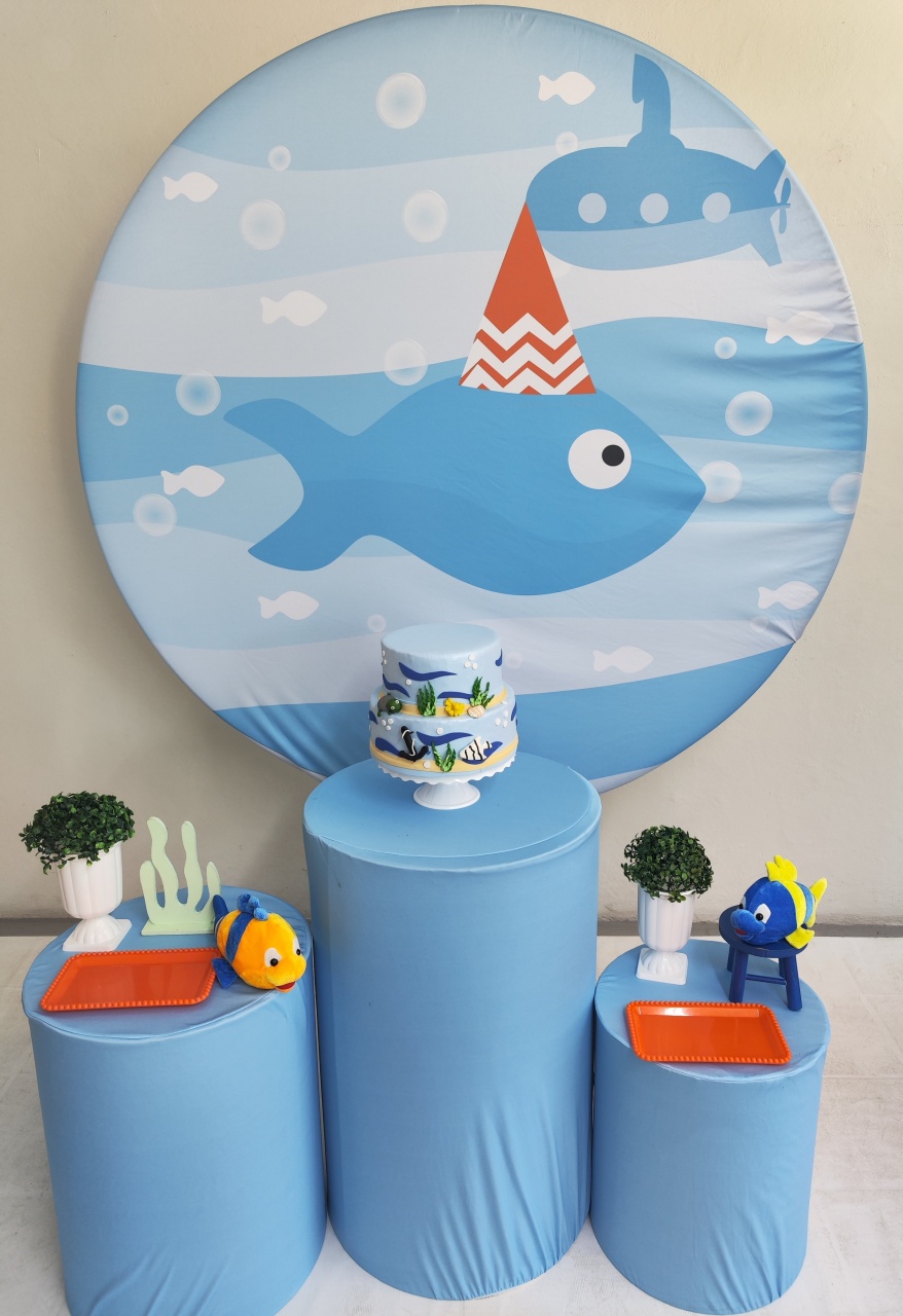 Kit Fundo Do Mar / Peixinho ( Opção 2) - Elisete Festas Kit Pegue e Monte