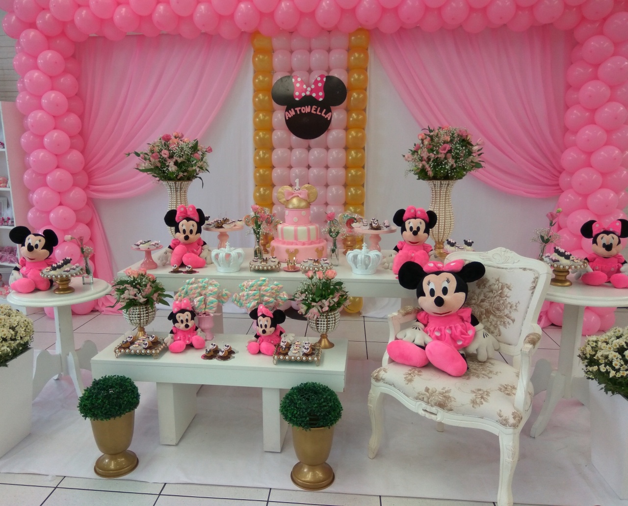 Montagem Mine Rosa 3 - Elisete Festas Kit Pegue e Monte