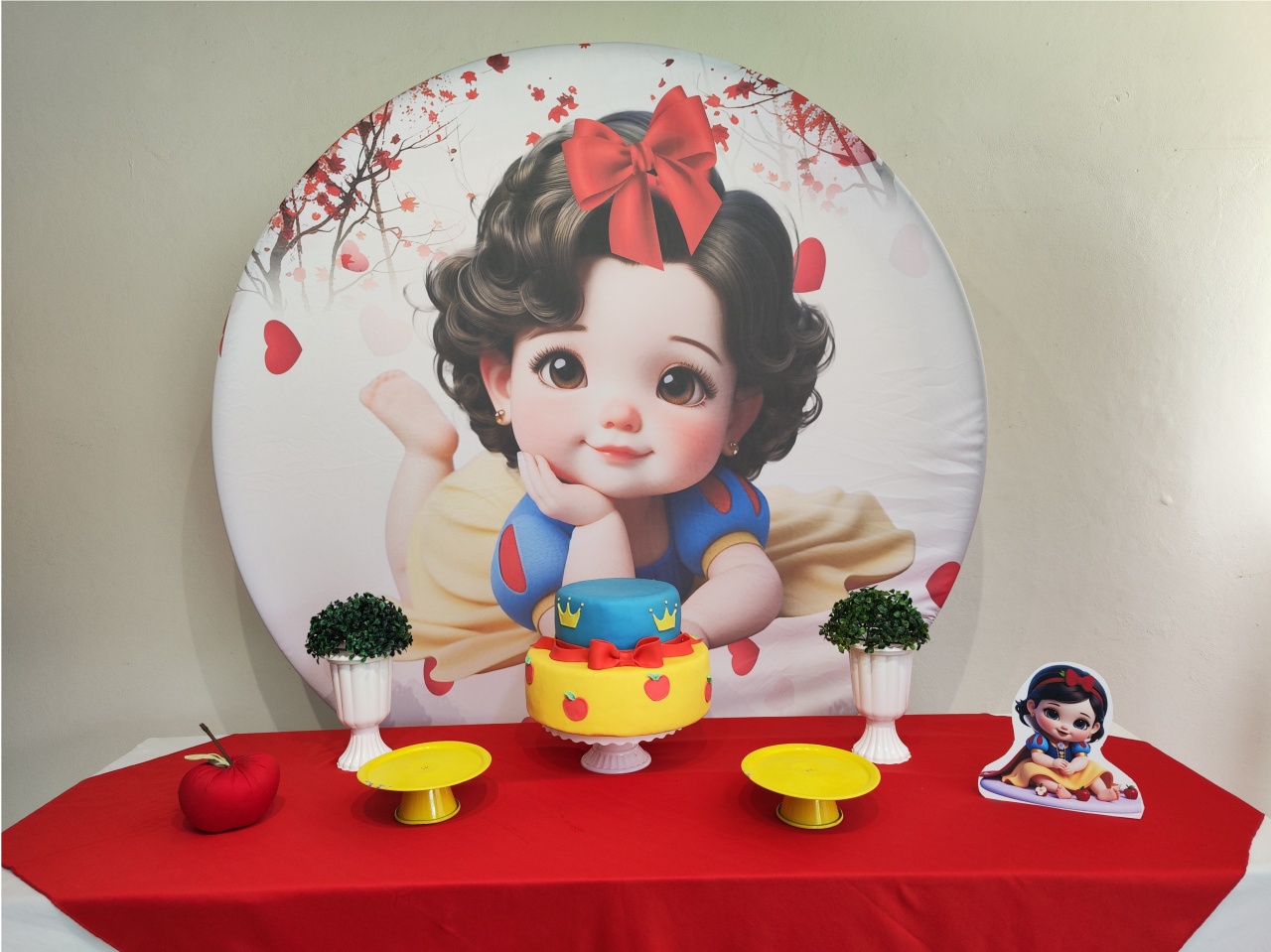 Kit Branca de Neve Cute Modelo 2 Opção 1 - Elisete Festas Kit Pegue e Monte