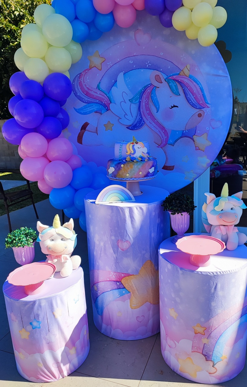 Montagem Unicornio Simples - Elisete Festas Kit Pegue e Monte