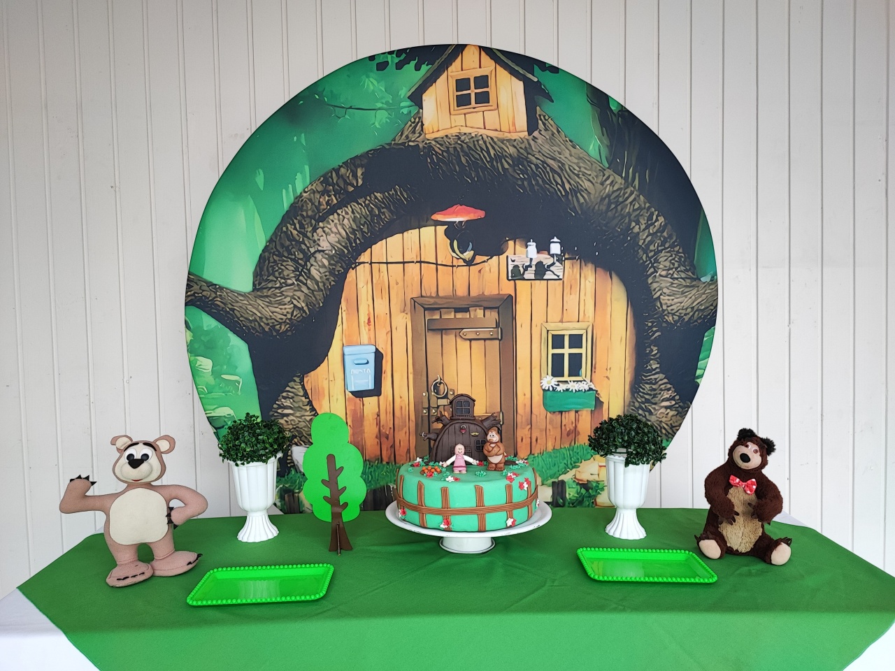 Kit Urso ( Masha E Urso )  Opçao 1 - Elisete Festas Kit Pegue e Monte