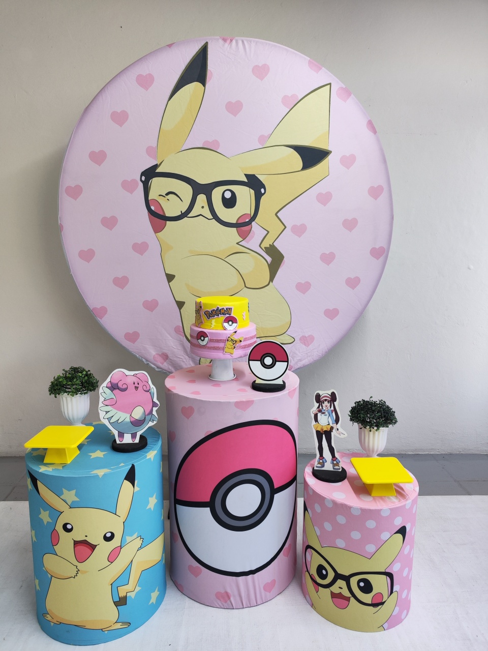 Kit Pokemom Menina Opção 2 - Elisete Festas Kit Pegue e Monte