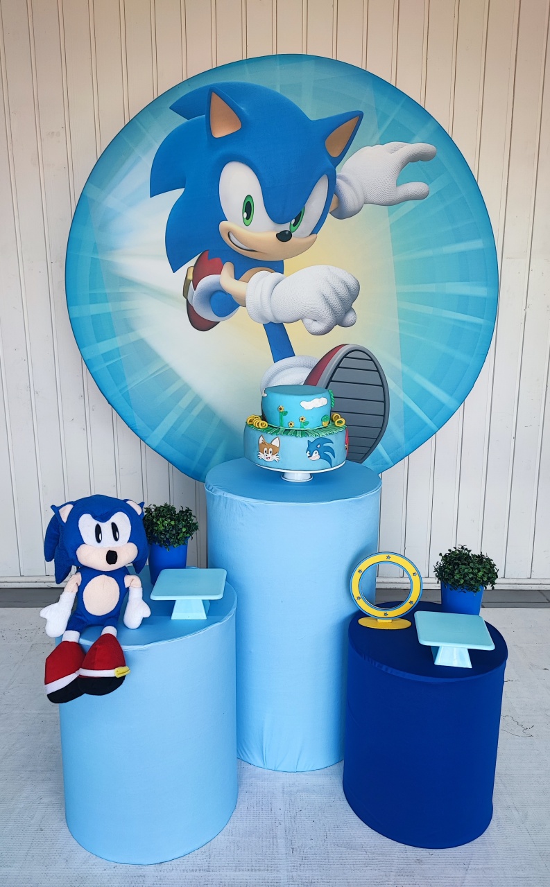Kit Sonic Infantil Opçao 2 - Elisete Festas Kit Pegue e Monte