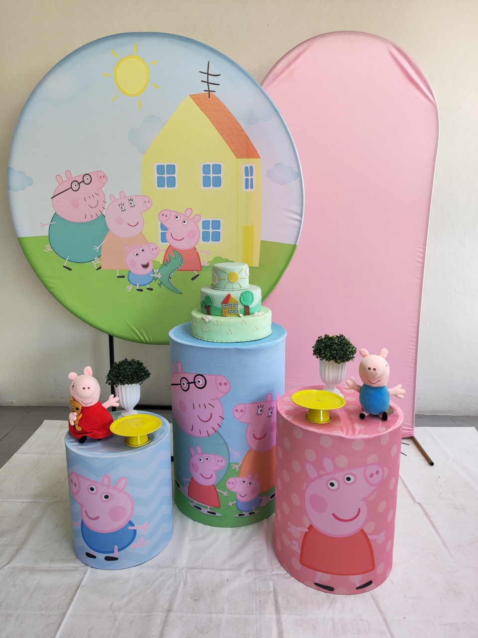 Kit Peppa  E Familia Opção Plus  - Elisete Festas Kit Pegue e Monte