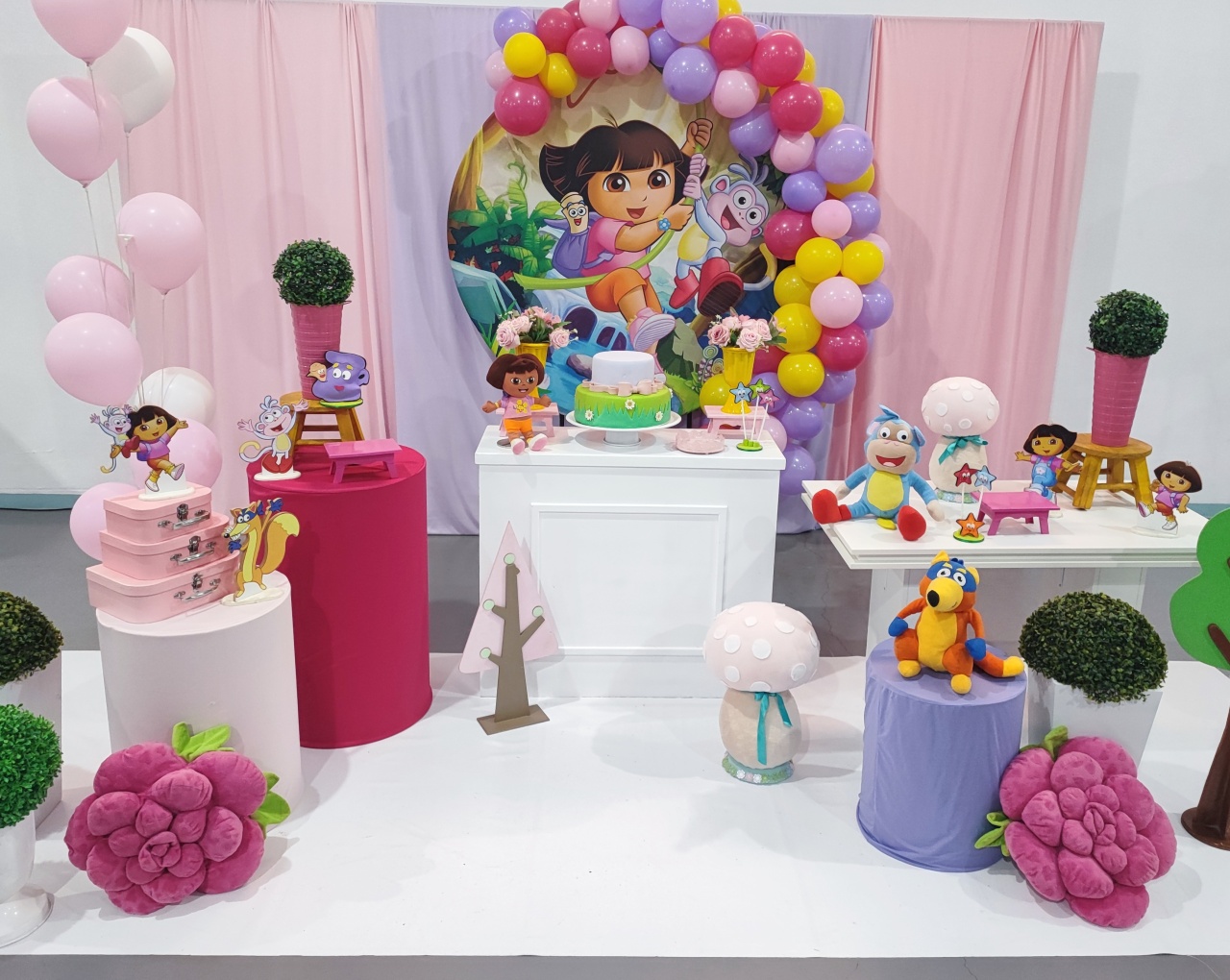 Montagem Dora Aventureira - Elisete Festas Kit Pegue e Monte