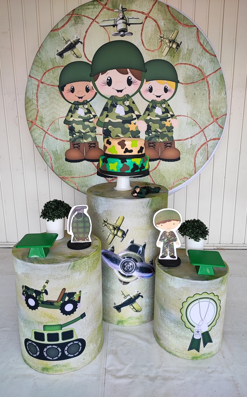 Kit Quartel ( Soldado) Opçao 2 - Elisete Festas Kit Pegue e Monte