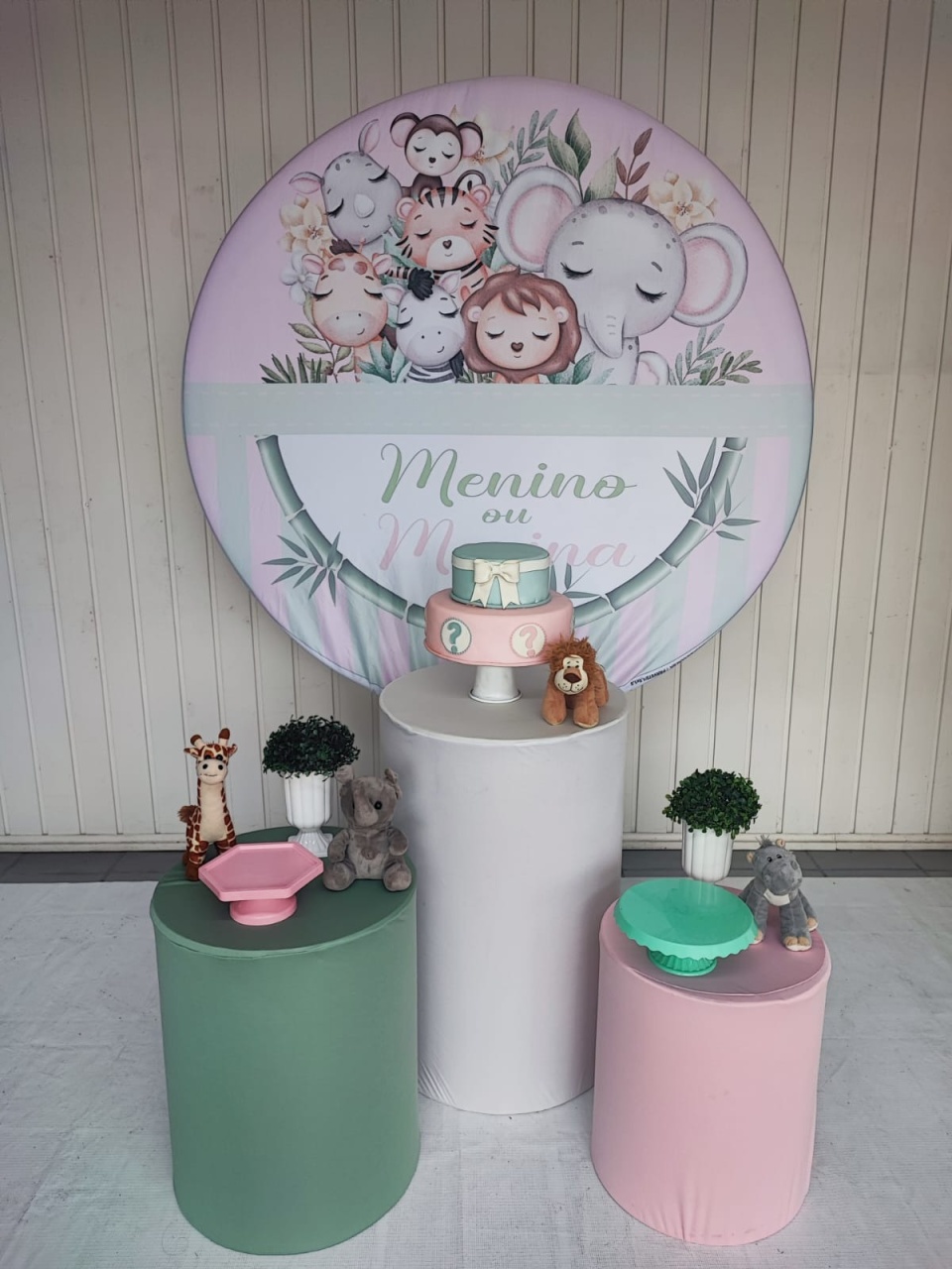 Kit Chá Revelação Safari Opção 2 - Elisete Festas Kit Pegue e Monte